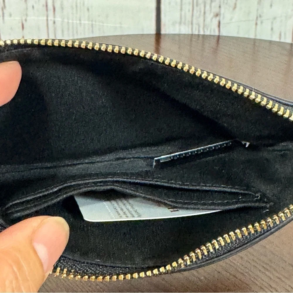 Coach “Pac-Man” “Game Over” limited edition Black Leather Wristlet